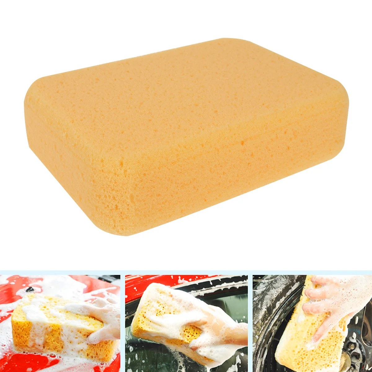 

4Pcs Porous Car Wash Sponges High Density Polishing Cleaning Sponge for Auto Vehicle Durable Reusable Car Wash Sponge