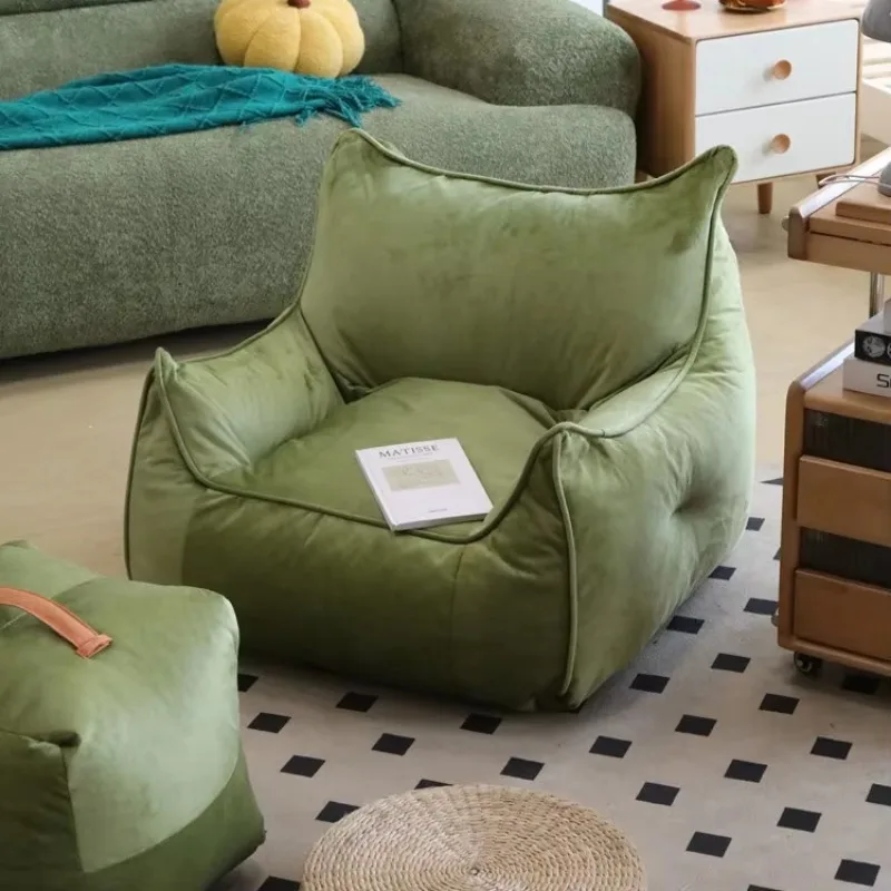 Lazy Bean Bag Single Sofa for Living Room Bedroom Balcony Set Up Sofa Chairs Couch
