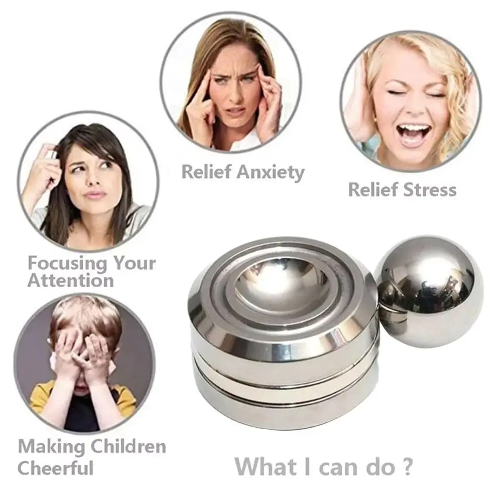 Metall Fidget Spinner Spielzeug Magnetische Hand Exerciser Rotary Gyro Fingertip Spielzeug Interessante Interaktive Orbital Fidget Spinner Spielzeug