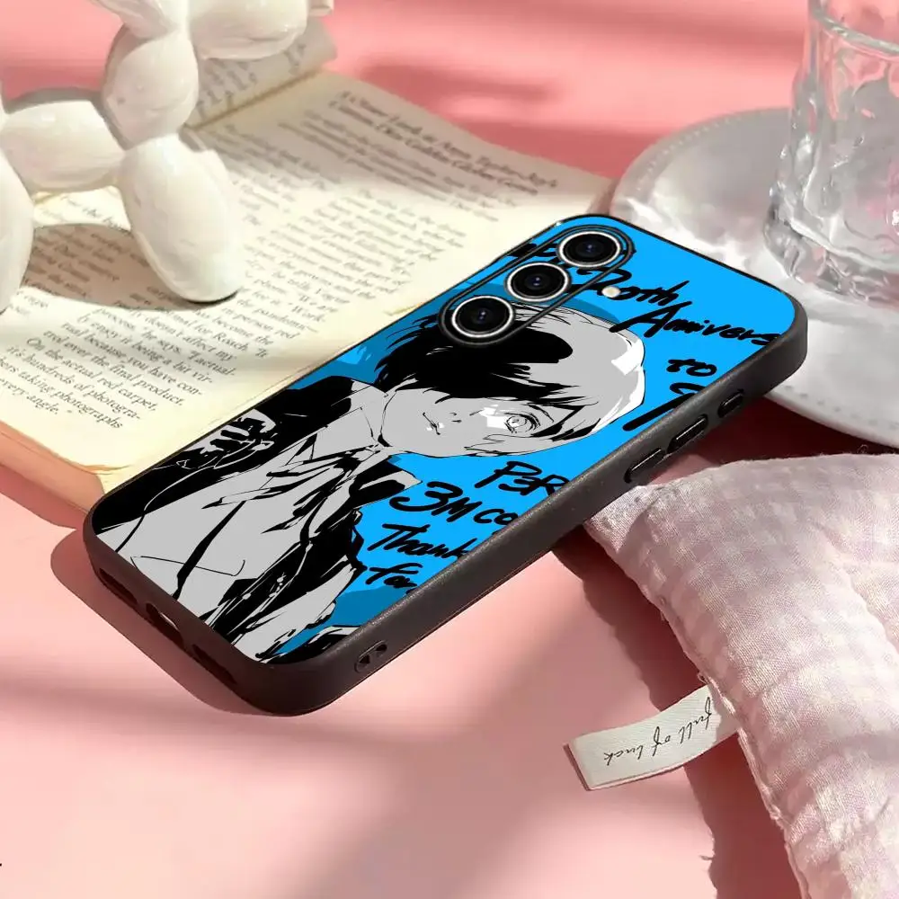Game persona 3 r-reload Design Pattern  Phone Case For Samsung Galaxy S26 S25 S24 S23 S22 S21 Plus Ultra Fold A Soft Black