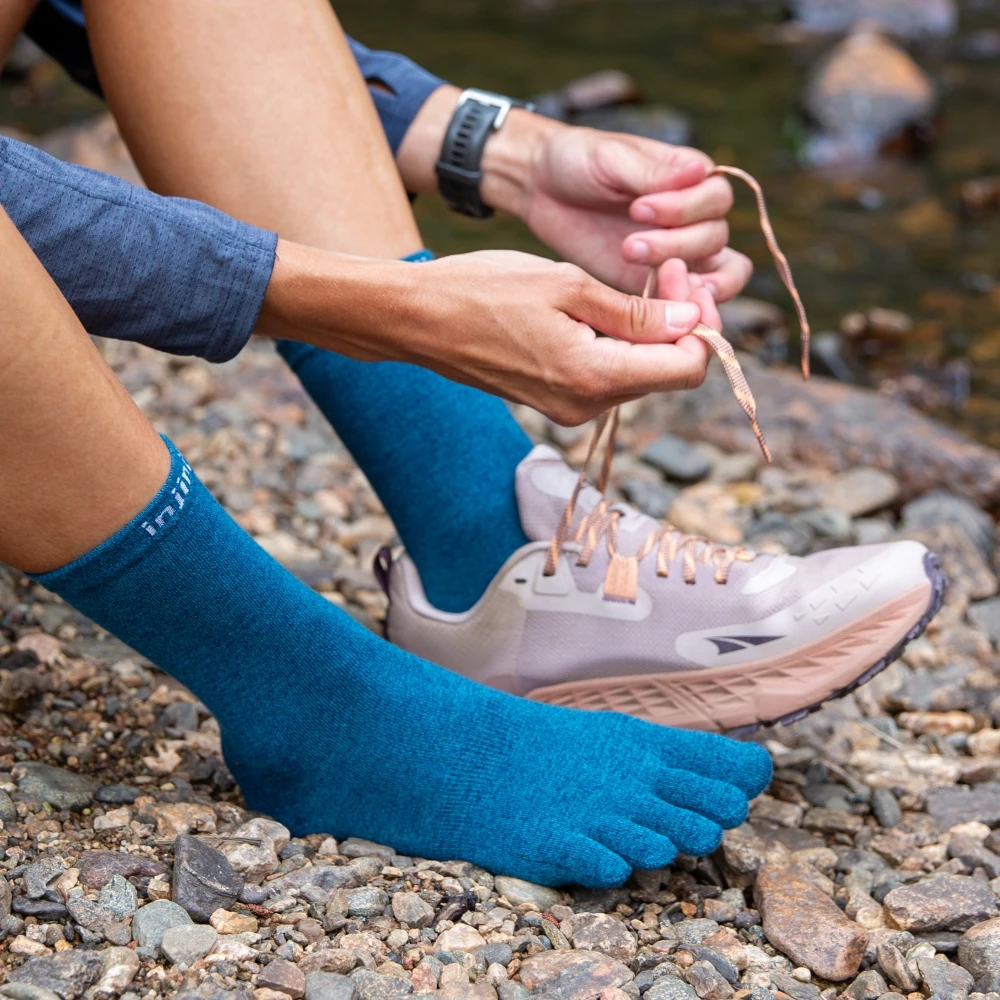 Injinji five-finger socks coolmax sports casual split toe socks.