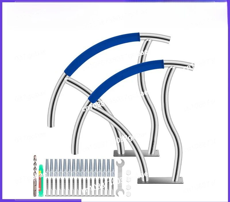 

30 * 30 inch stainless steel swimming pool handrail, swimming pool launching thickened stainless steel handrail