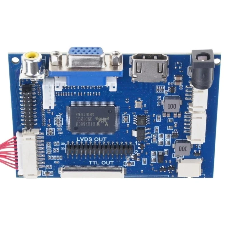 7/8 Inch Lcd-scherm 50pin TTL LVDS Control Board Ondersteuning AT070TN90/92/94 Driver HDMI1.2 naar Auto Projectie VGA 2AV