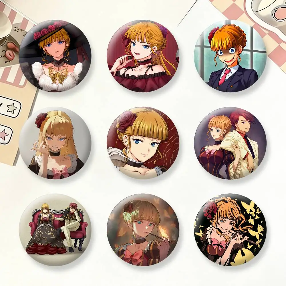 U-Umineko no Naku Koro ni Beatrice Brooches Cartoon Badge Pins Backpack Hat Accessories Friend Gift