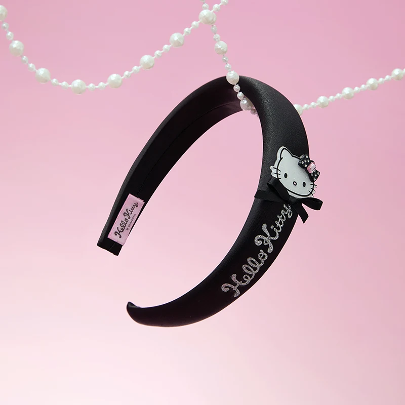 

Hello Kitty Sparkly Glitter Headband Hair Accessories for Women Girls, Rhinestone Bow Party Festival Hairband, Cute Kawaii Gift