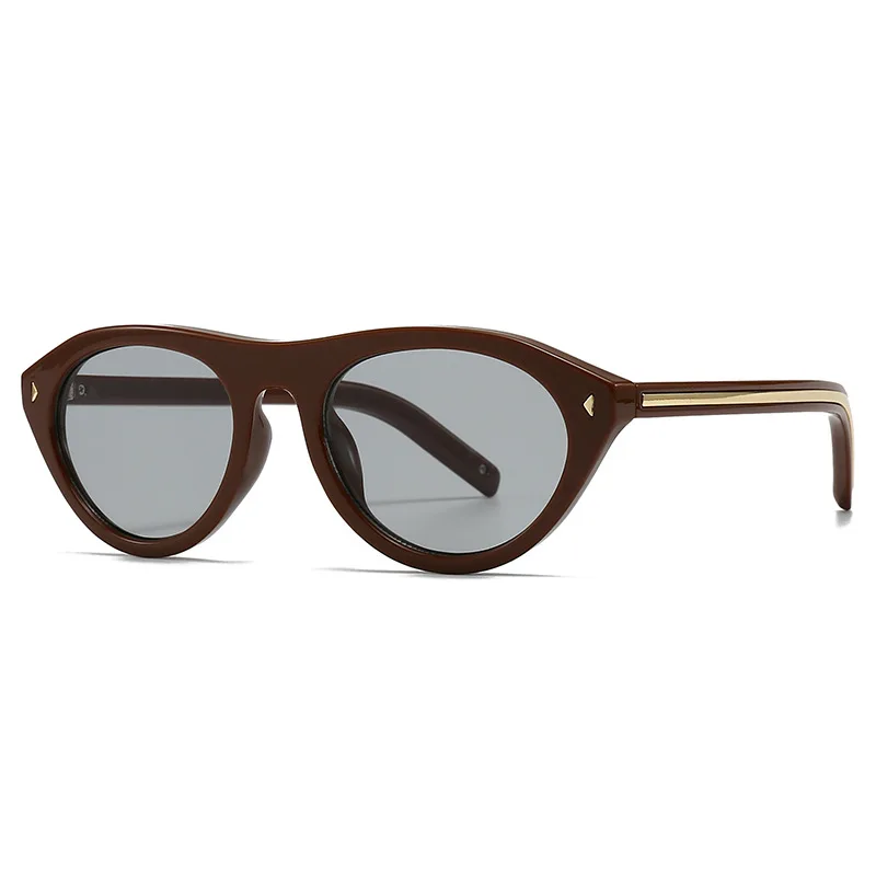 Y2k Pilot Zonnebril Vrouwen Voor Mannen Vintage Luxe Merk Ontwerp Zonnebril Punk Populaire Outdoor Rijden Klinknagel Bril UV400