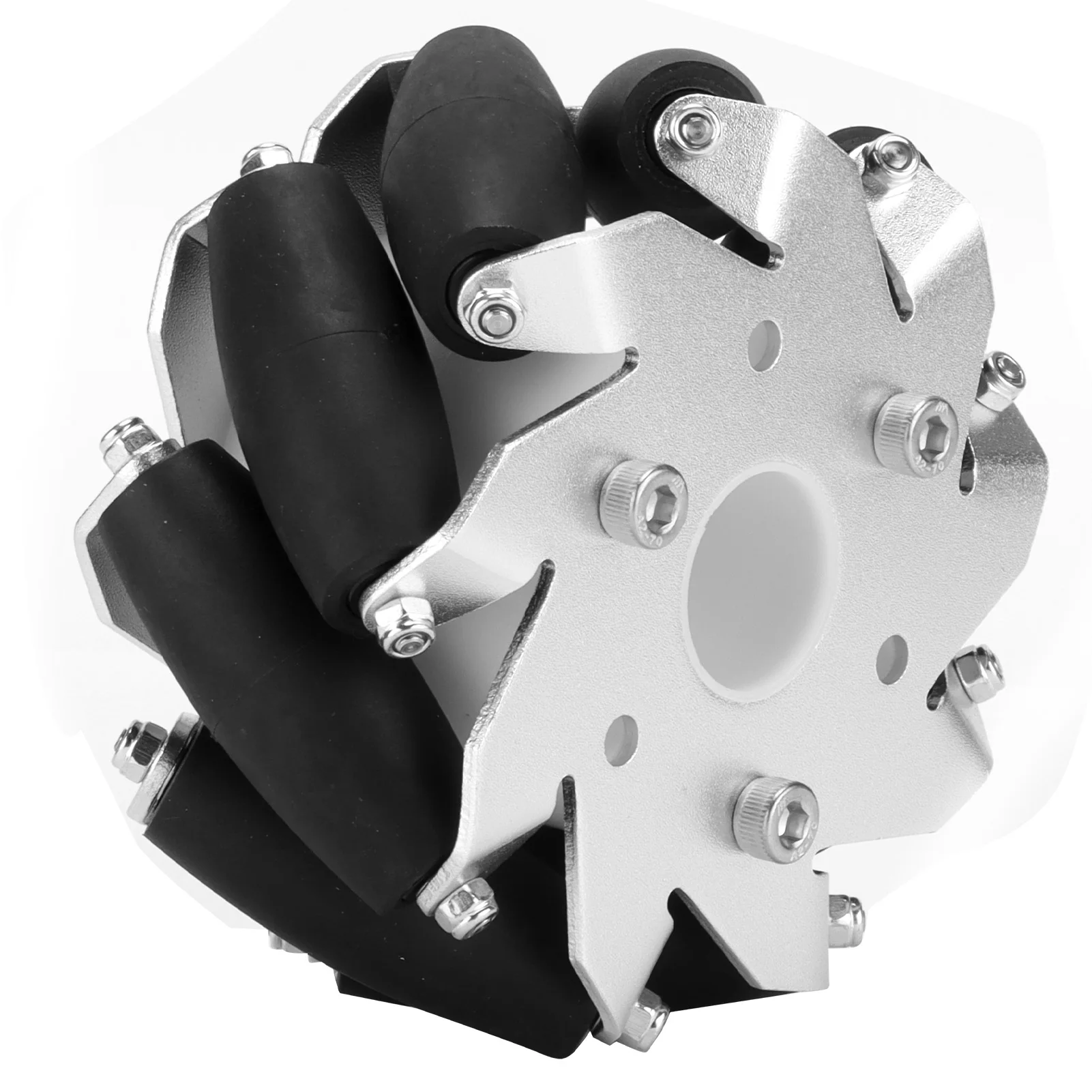 Ruote Mecanum in acciaio da 100 mm Set ruote sinistra destra per auto robot 14162 Omni Robot Car Chassis Wheel Accessorio per auto RC