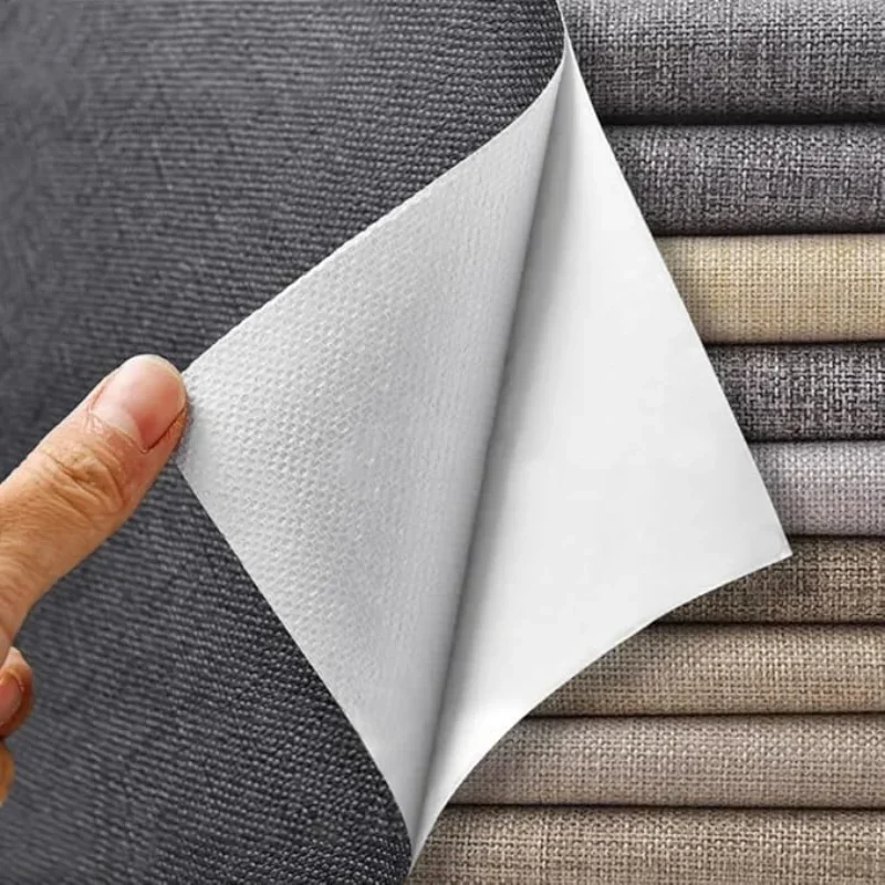 Linen Fabric Repair Patch, Self Adhesive Fabric Patches for Furniture, Fabric Upholstery Repair Kit for Sofa, Chair, Clothing