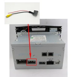 24P Reverse camera PNP adaptor Harness for HONDA Radio Jazz City Accord CR-V CRV 2010~2015 For Honda Alpine CD REVERSE CAMERA