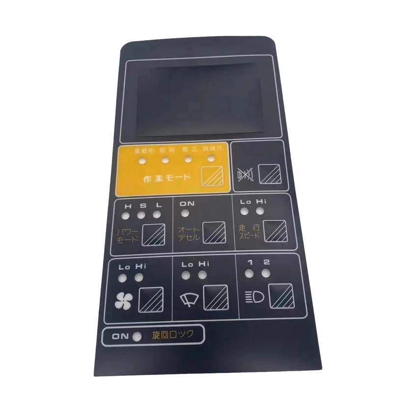 

7824-72-6100 7824-72-7100 7824-72-4100 7824-72-3100 Наклейка на клавиатуру дисплея для экскаватора Komatsu PC200-5 PC300-5 PC400-5