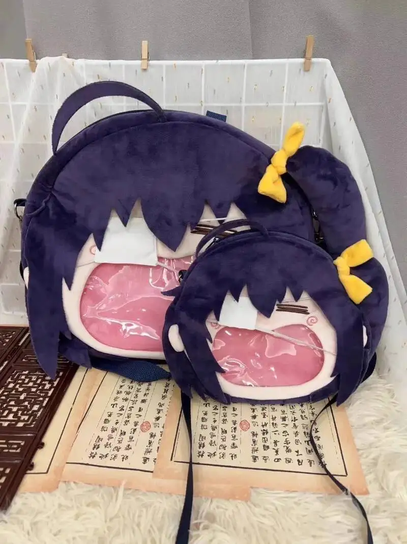 

Love Chunibyo Other Delusions Косплей Takanashi Rikka Прозрачный кампус плюшевый рюкзак на молнии сумки через плечо