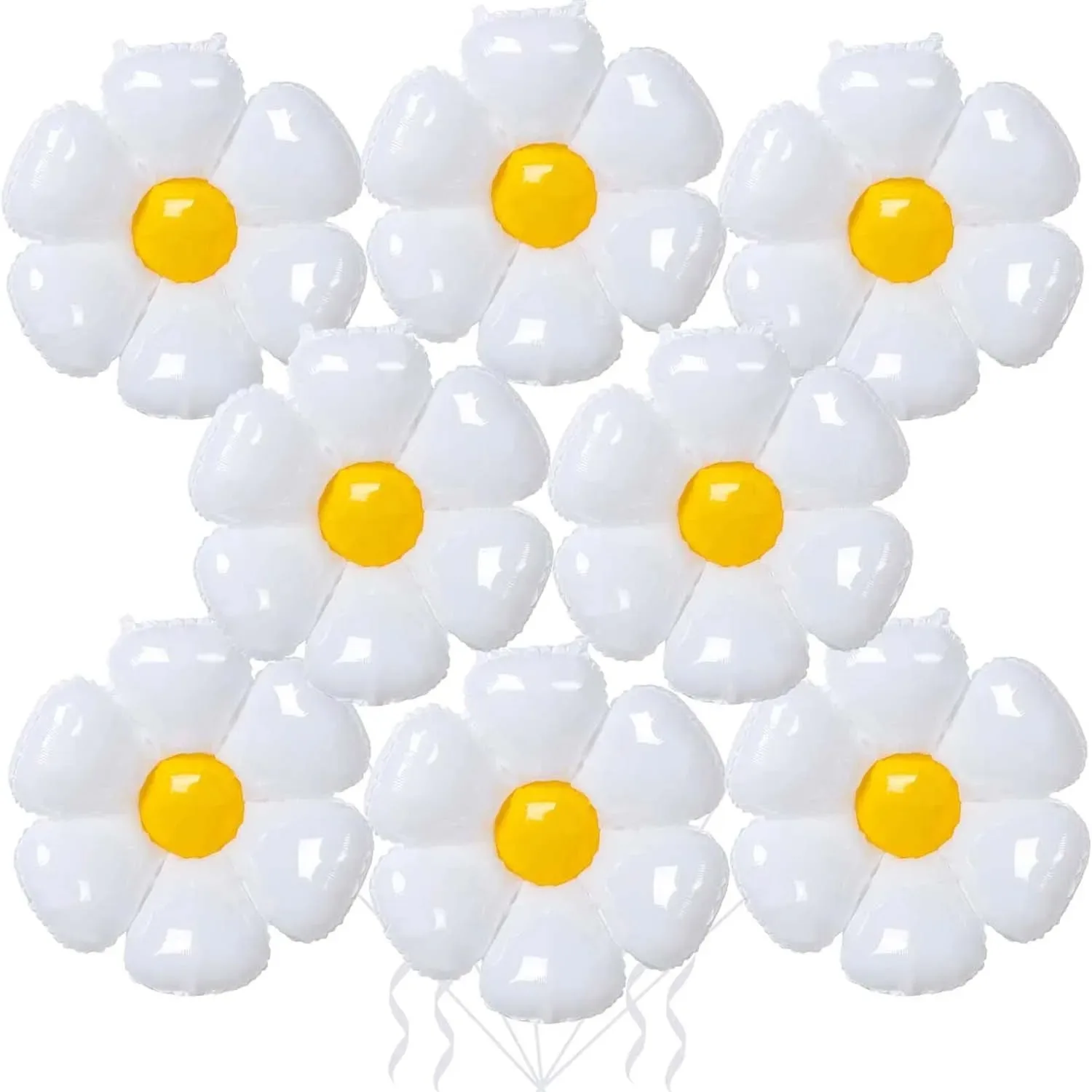 8 sztuk małych stokrotek i stokrotek dekoracja urodzinowa zestaw balonów z folii aluminiowej Baby Shower Wedding Party Decora Supplies