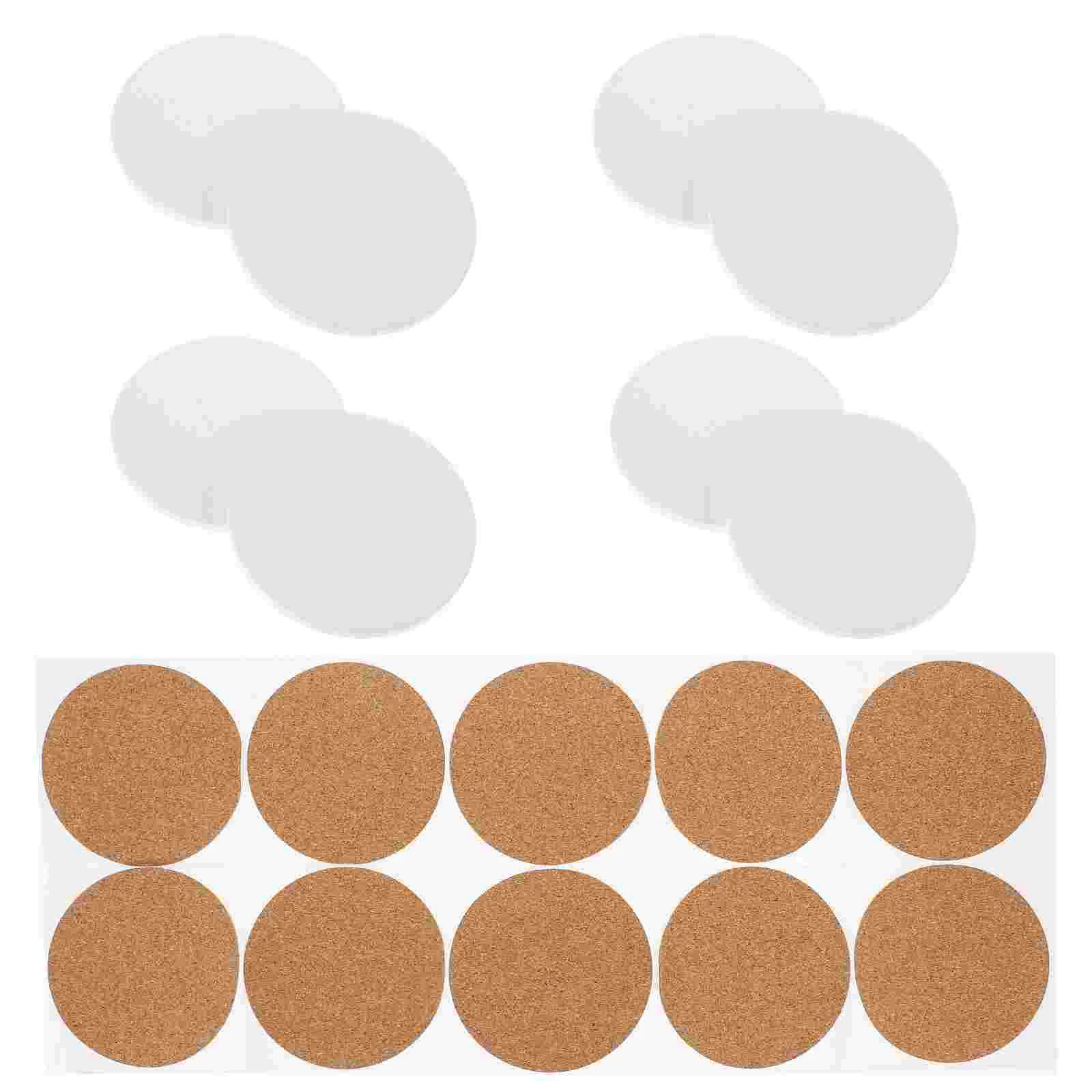 Blank Round Coasters Non-slip Insulation Pads Cup Mat Sublimation White Embryo Paper Thermal Transfer