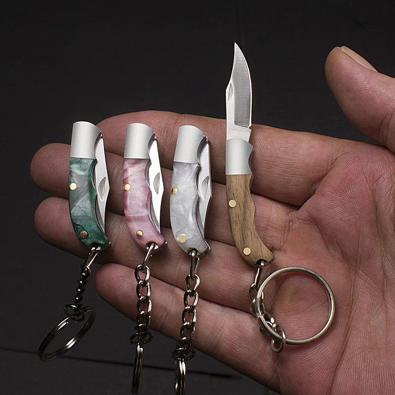 Foldable Portable Pocket Knife, Mini Sharp Keychain Pendant Cutter for Parcel & Box Opening, Exquisite Daily Carry Gift Knife