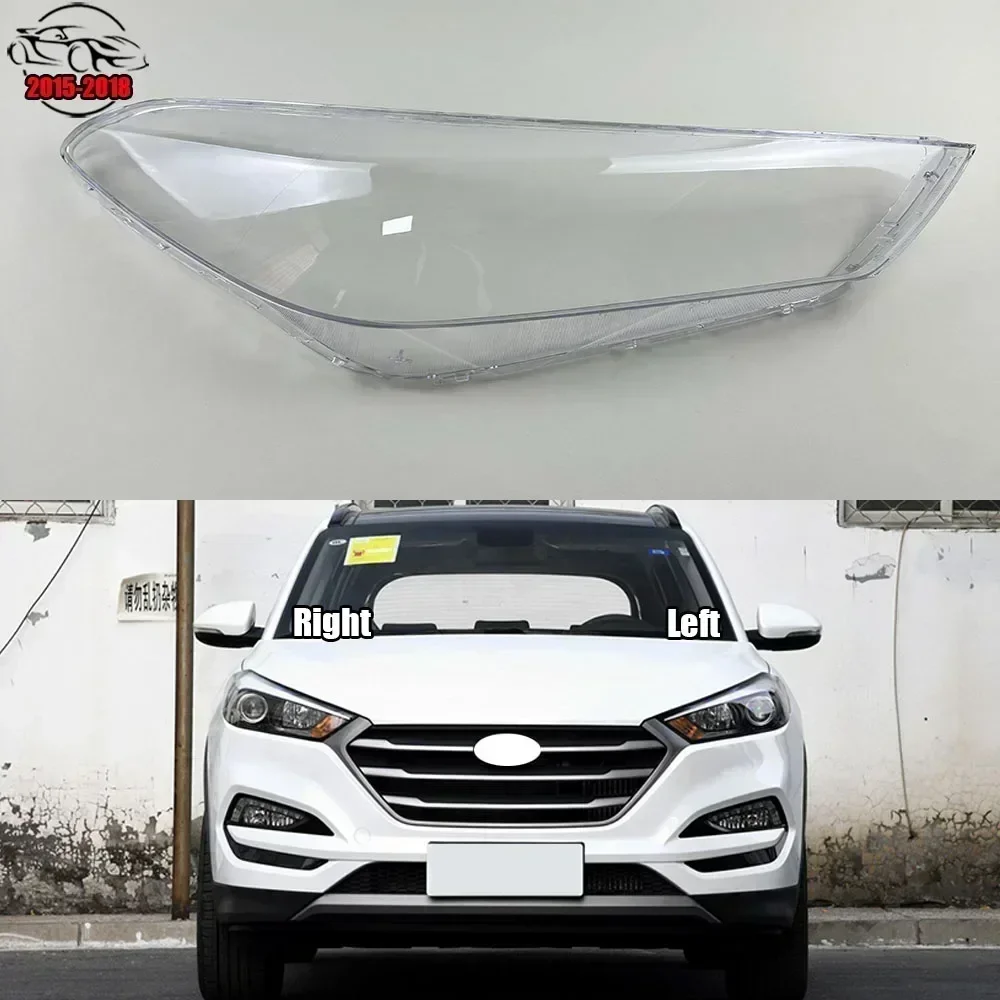 

Для Hyundai Tucson 2015 2016 2017 2018 передняя фара автомобиля стеклянная фара прозрачный абажур лампы корпус крышка объектива