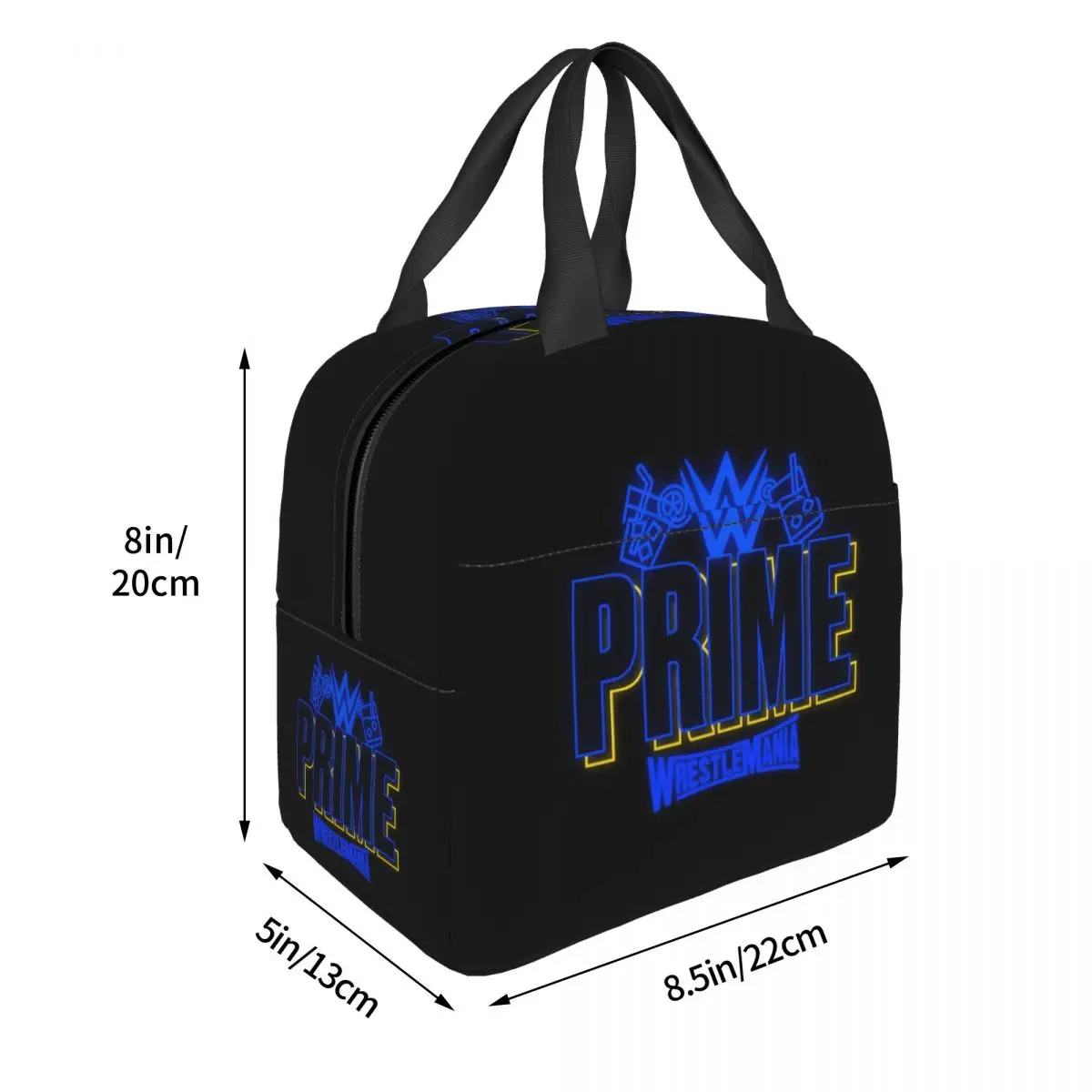 Prime Hydration Logan Paul Wrestlemania Neon Light Sign Party Insulated Lunch Bag for Women Children Portable Food Boxes Thermal