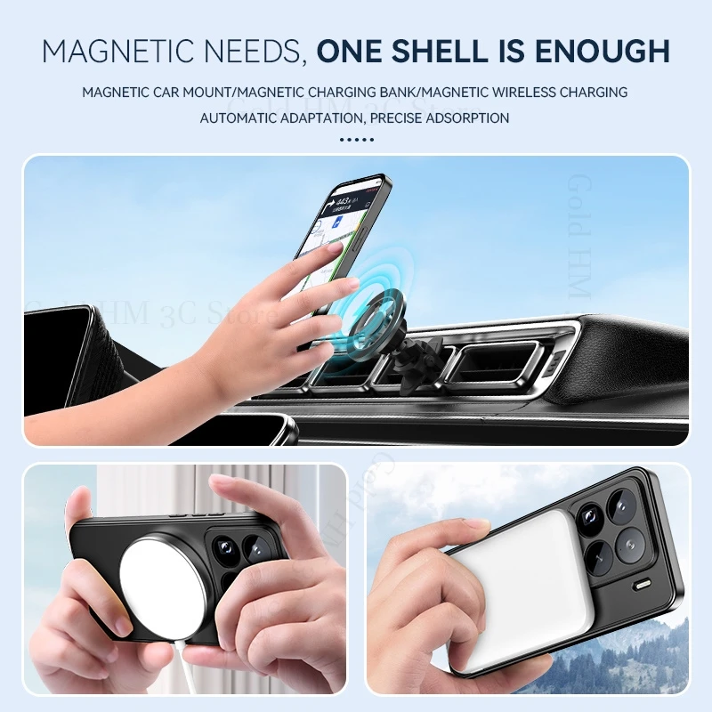 For Xiaomi 15S Pro For Magsafe Magnetic Flip Kickstand Case For XIAOMI 15 14 Ultra 15S Pro Lens Protective Bracket Phone Cover