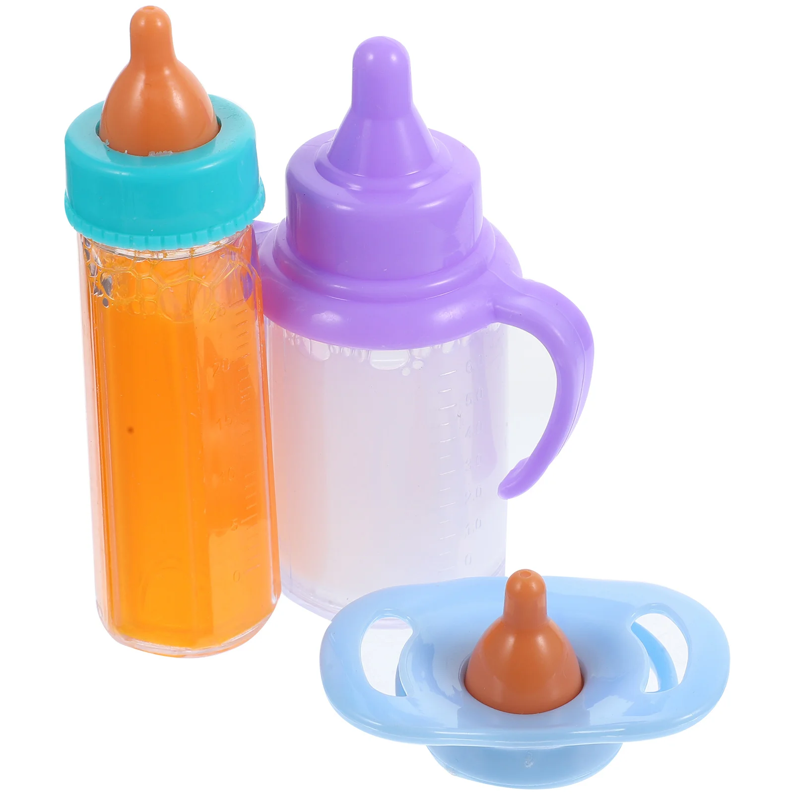 

1 Set of Milk Bottle with Pacifier Bottles Milk and Juice Bottles Accessories feeding set