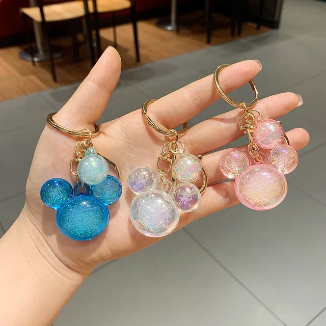 Mickey mouse head keychain clearance