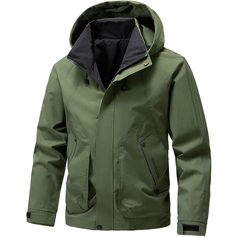 

ARC Outdoor Spring and Autumn Fashion Mountaineering Travel Sports Trend Men Casual, Slim-fit Solid Color Versatile Work Jacket