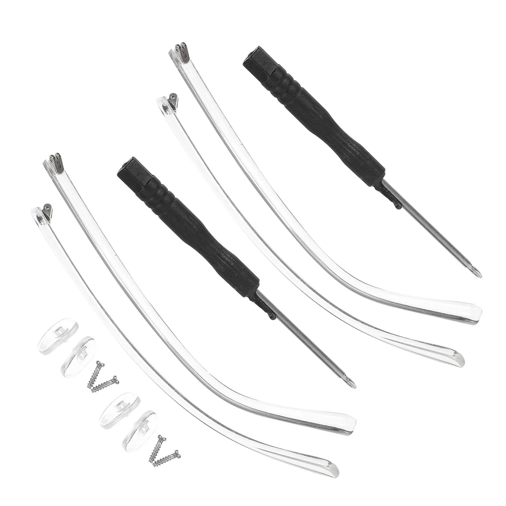 

Glasses Arms Replacement Kit Retro Eyeglass Temple Tips Comfortable Grip Universal Fit For Eyewear Repair Labor Protection