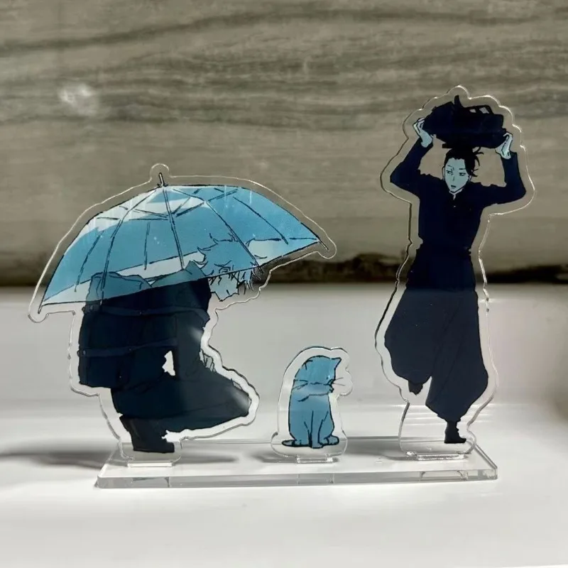 Jujutsu Kaisen Standing Sign Gojo Satoru Anime Acrylic Stand Cute Desk Decoration Kawaii Rain Cartoon Figure Model Toys Gifts