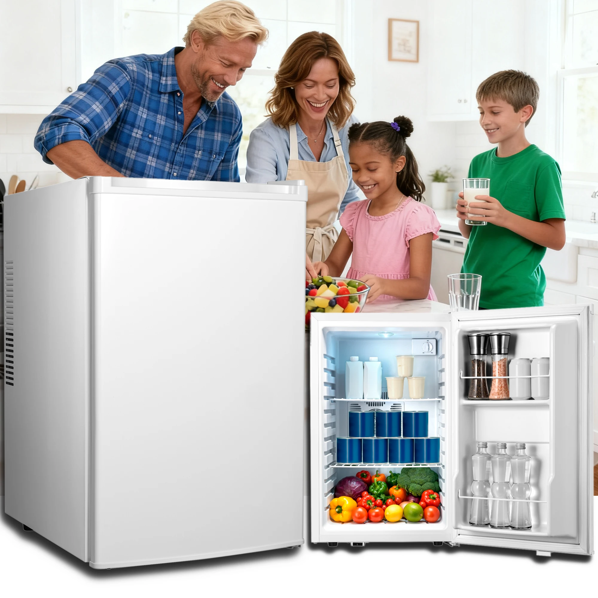 ثلاجة تبريد مشروبات صغيرة، خزائن نبيذ سعة 38/70 لتر مع نظام تبريد حراري 3-22 ° ثلاجة نبيذ قائمة بذاتها للمنزل #1