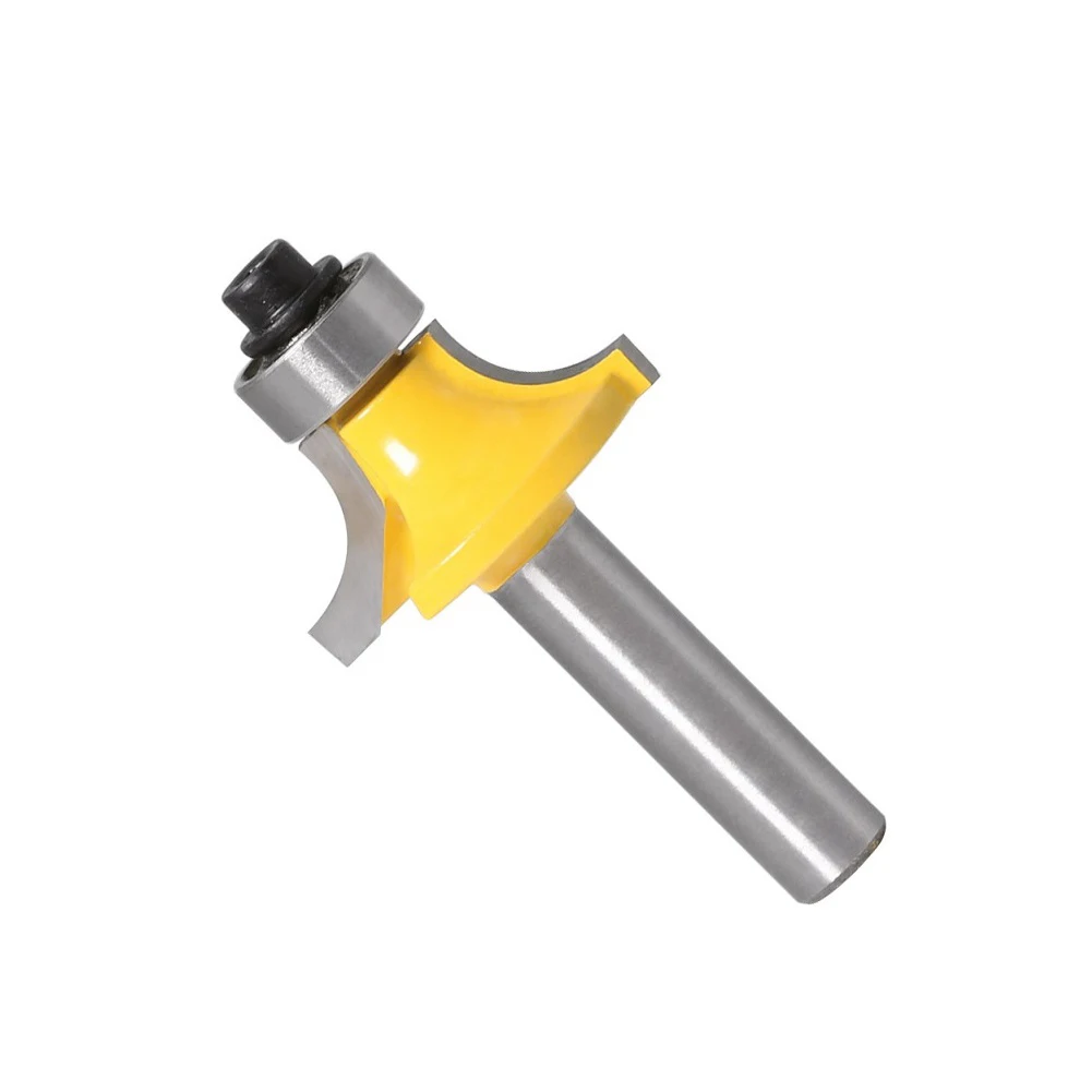 

Набор из 5 фрез с круглым хвостовиком 8 мм с подшипником для фрезерования по дереву и закругленной кромкой