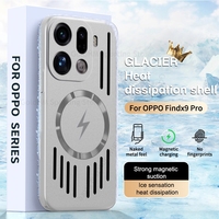Cooling Heat Dissipation Hollow Case For OPPO Find X9 X8 Pro Wireless Charging Magnetic Cover For Oppo Reno 14 Pro For Magsafe