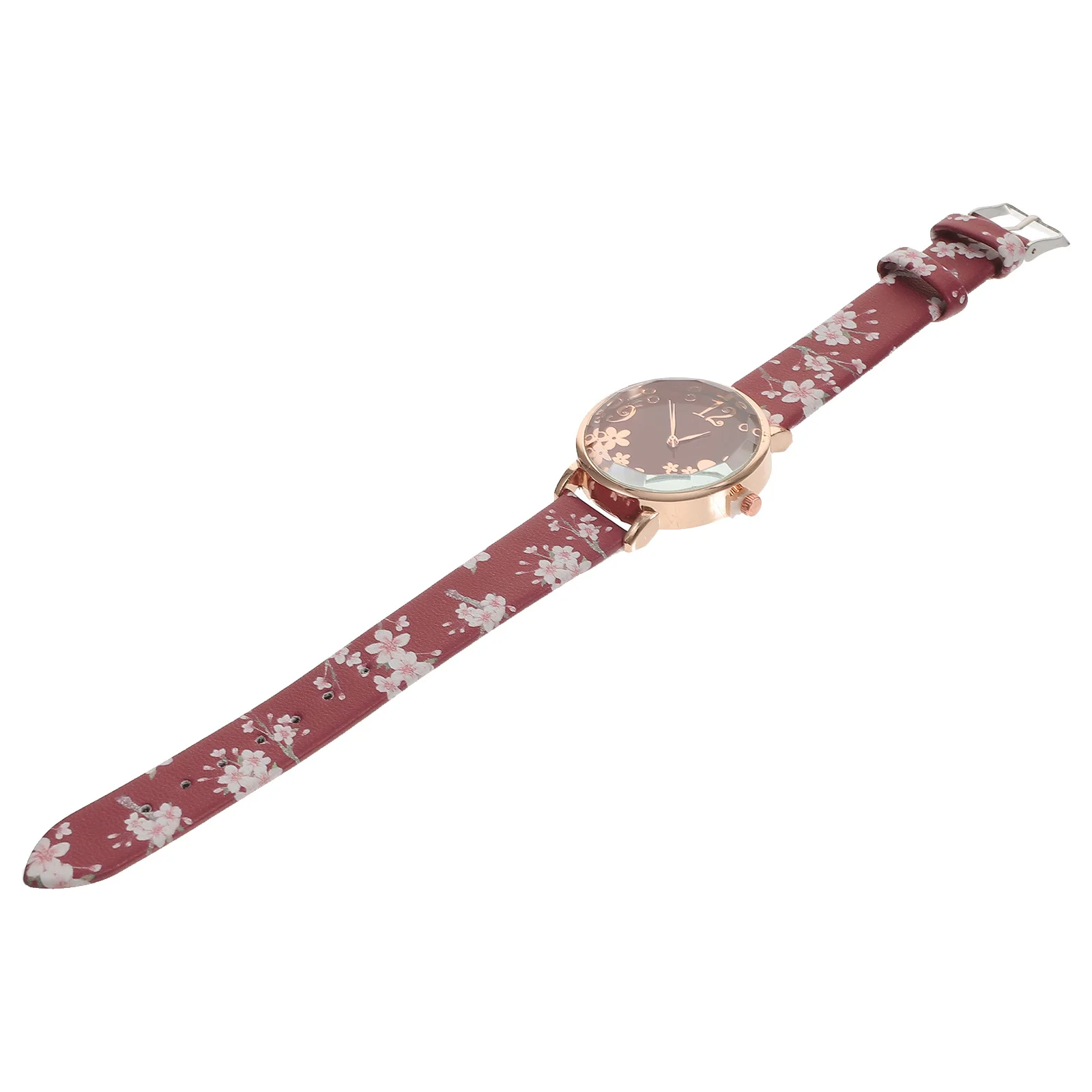 

Elegant Women Quartz Watch Floral Lightweight Stylish Casual Wristwatch Durable Comfortable for Daily Party School