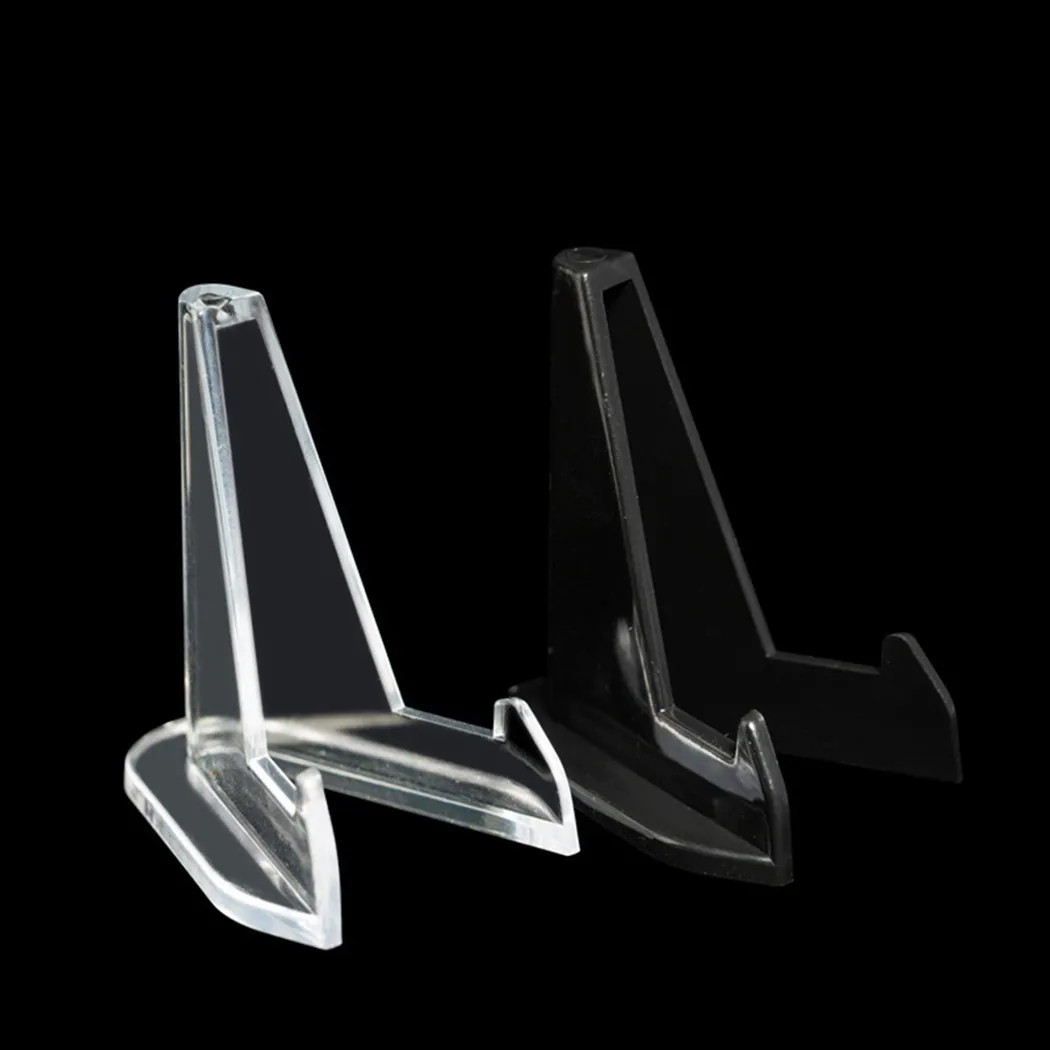 5/10/20 Clear Acrylic Coin Display Stand Holders for Small Easel Rack Card Commemorative Challenge Coin Capsule Holder Support