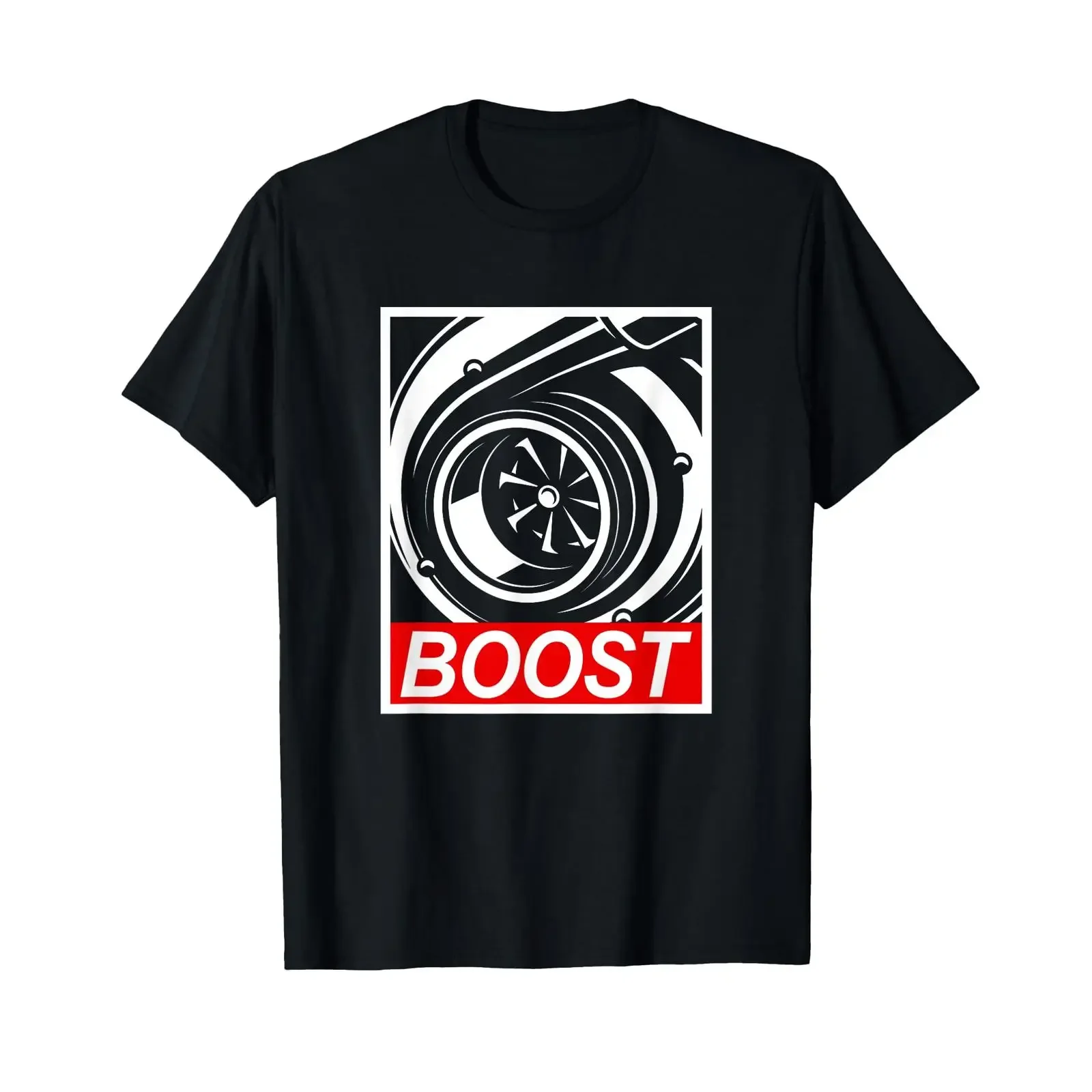 Tuning Turbo Boost Car JDM T Shirt black vintage Washed Slightly streetwear homme Versatile Casual designer clothes Stylish