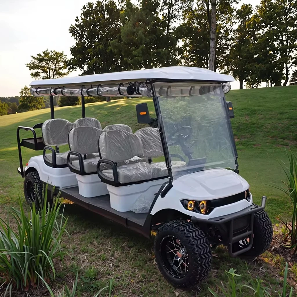Orders will be shipped immediately，Big sale at rock-bottom prices 48V/60V/72V Lithium Batteries 6-seater Electric Golf Carts