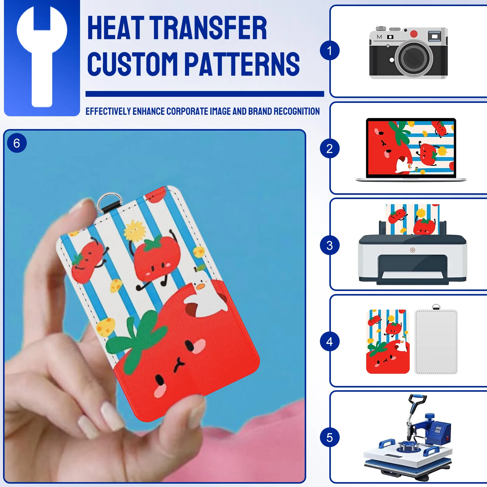 20 قطعة للجنسين حامل الهوية التسامي نقل الحرارة طباعة عمودي حامل بطاقة الهوية الجلدية لرجال الأعمال الموظف طالب الطبيب