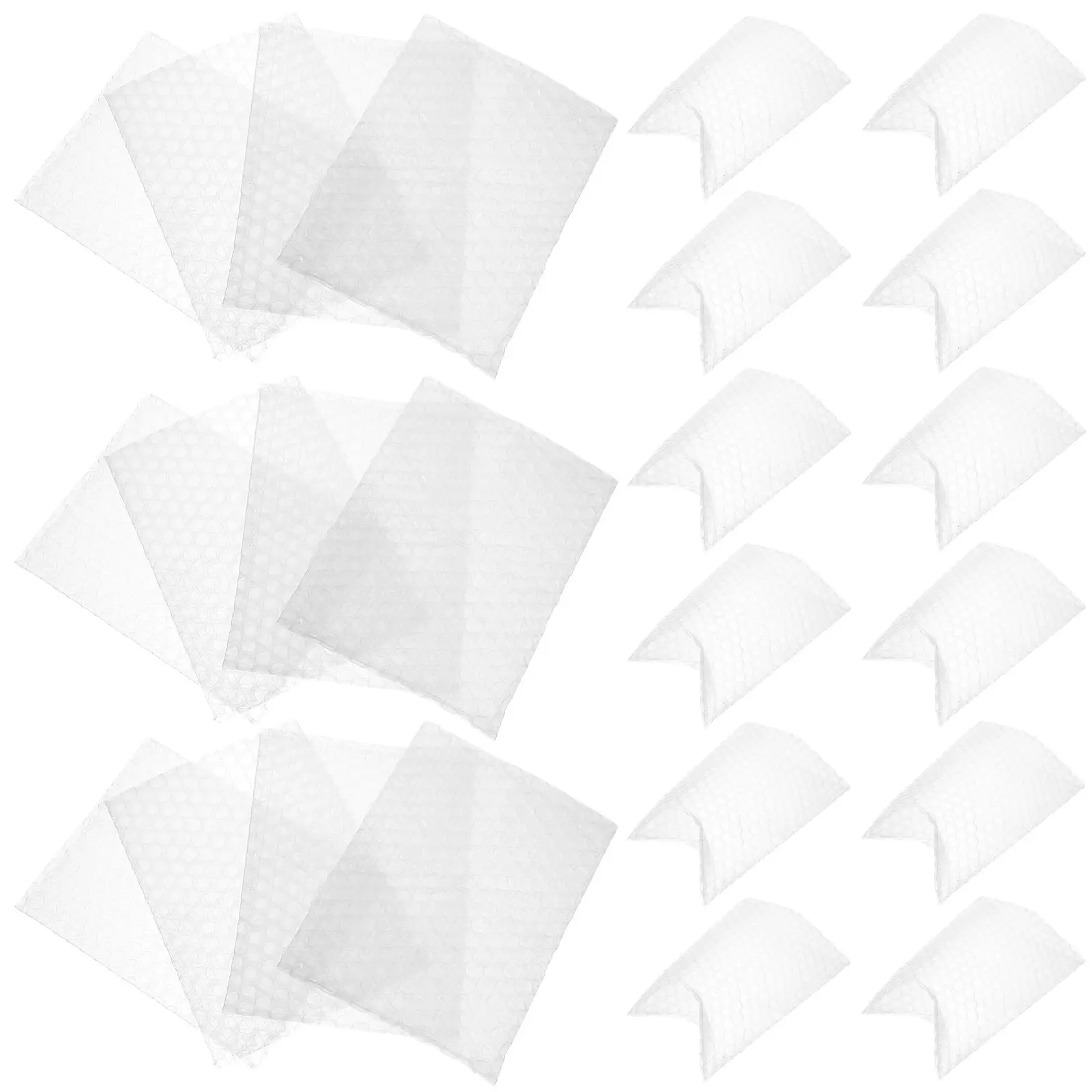 100Pcs Small Bubble Pouch Clear Plastic Cushioning Bubble Pouch for Packing Shipping Packaging Storage Portable Protection