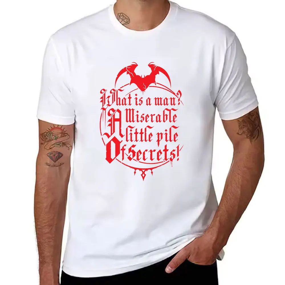 Men's Pure Cotton T-Shirt, Gothic Vampire Print 