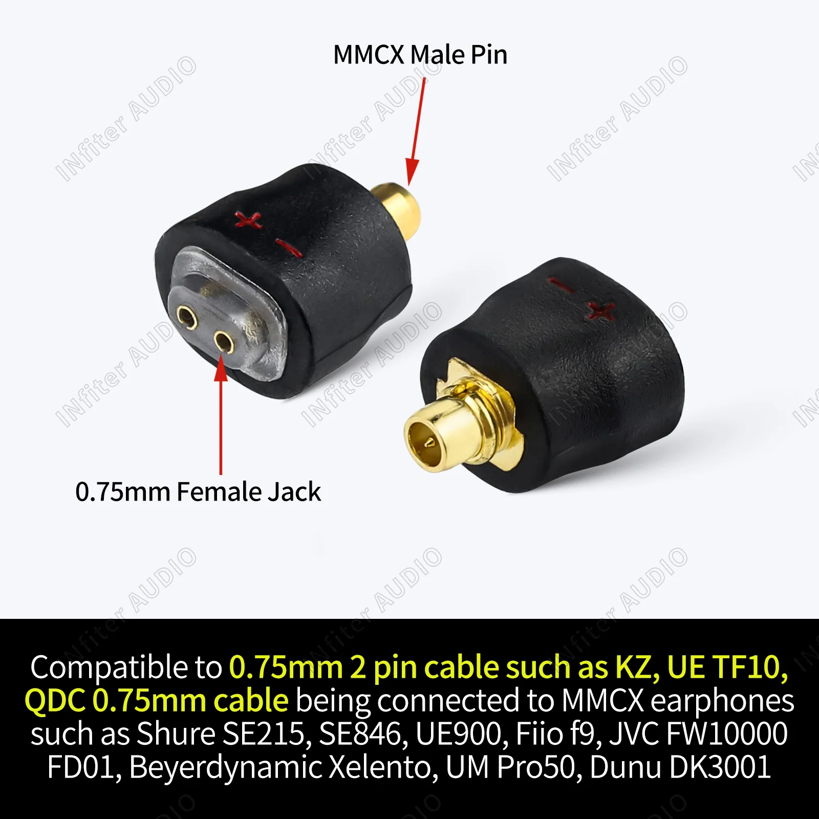 Mmcx 0.75 Mm Mmcx 0.75 Adapter Mmcx Naar 0.75 Mmcx Naar 0 75 Mmcx Naar 0.75 Mm 2pin Adapter Mmcx Naar 0.75 Mm Ue10pro Adapter 0.75 Mm Mmcx