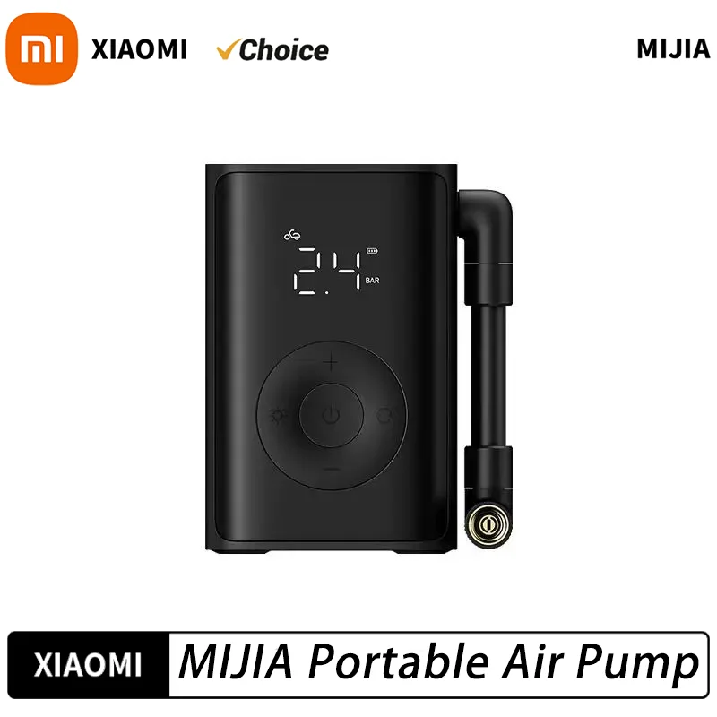 

Новый портативный воздушный насос XIAOMI MIJIA 2025 года, электрический насос для накачивания, 240 г 150 фунтов на квадратный дюйм, обнаружение давления в шинах, встроенное освещение, светодиодный дисплей