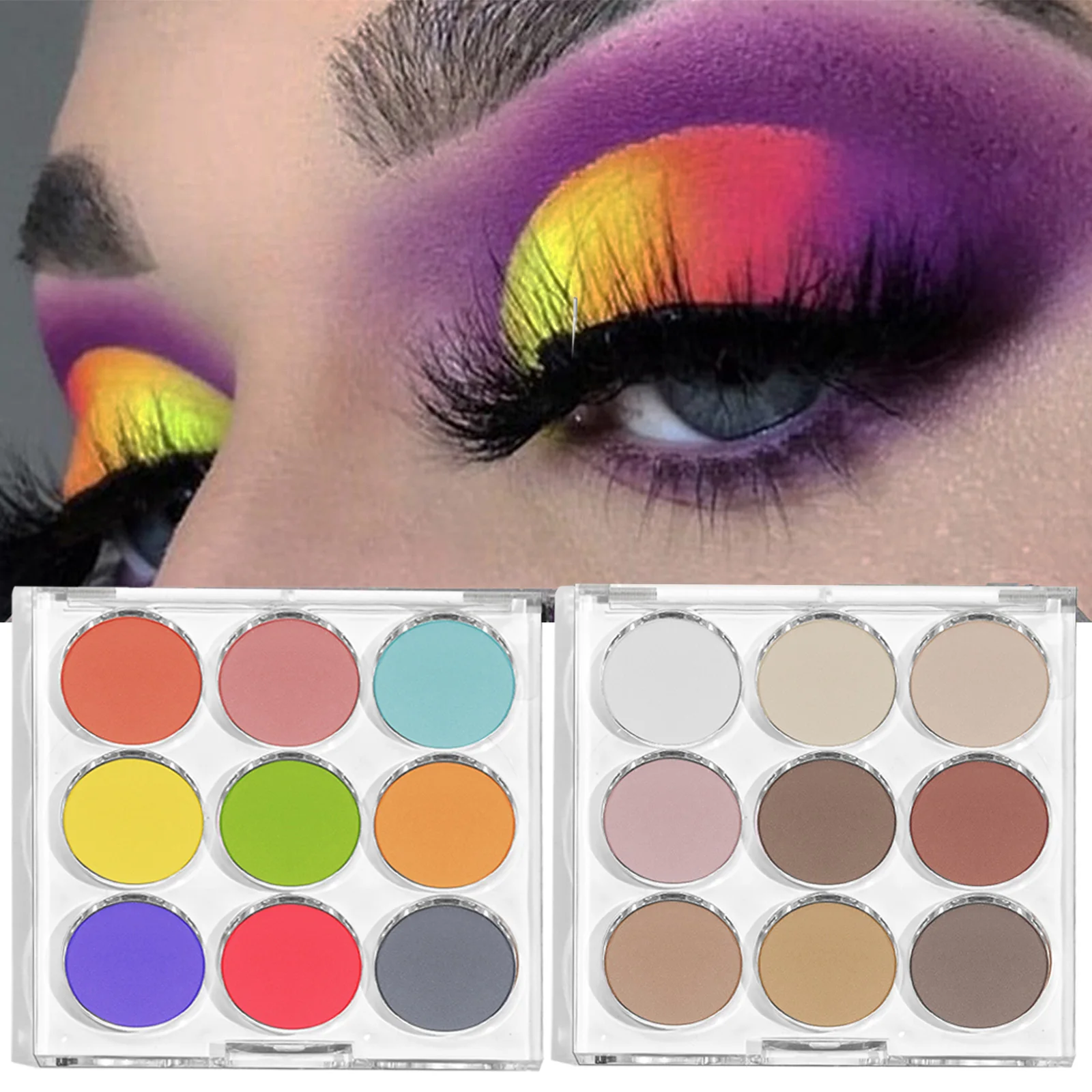 9-kleuren Nail Art Powder Set Chrome Nail Powder Chrome Nail Glitter DIY Nageldecoratie Glanzende Magische Spiegelafwerking Kunstgradiënt