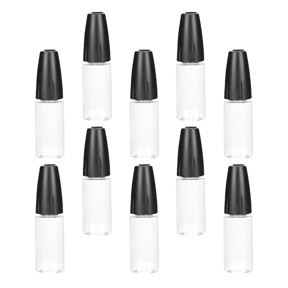 

10 Pcs Squeeze Bottle Transparent Storage Bottles The Pet Needle Tips Dispenser