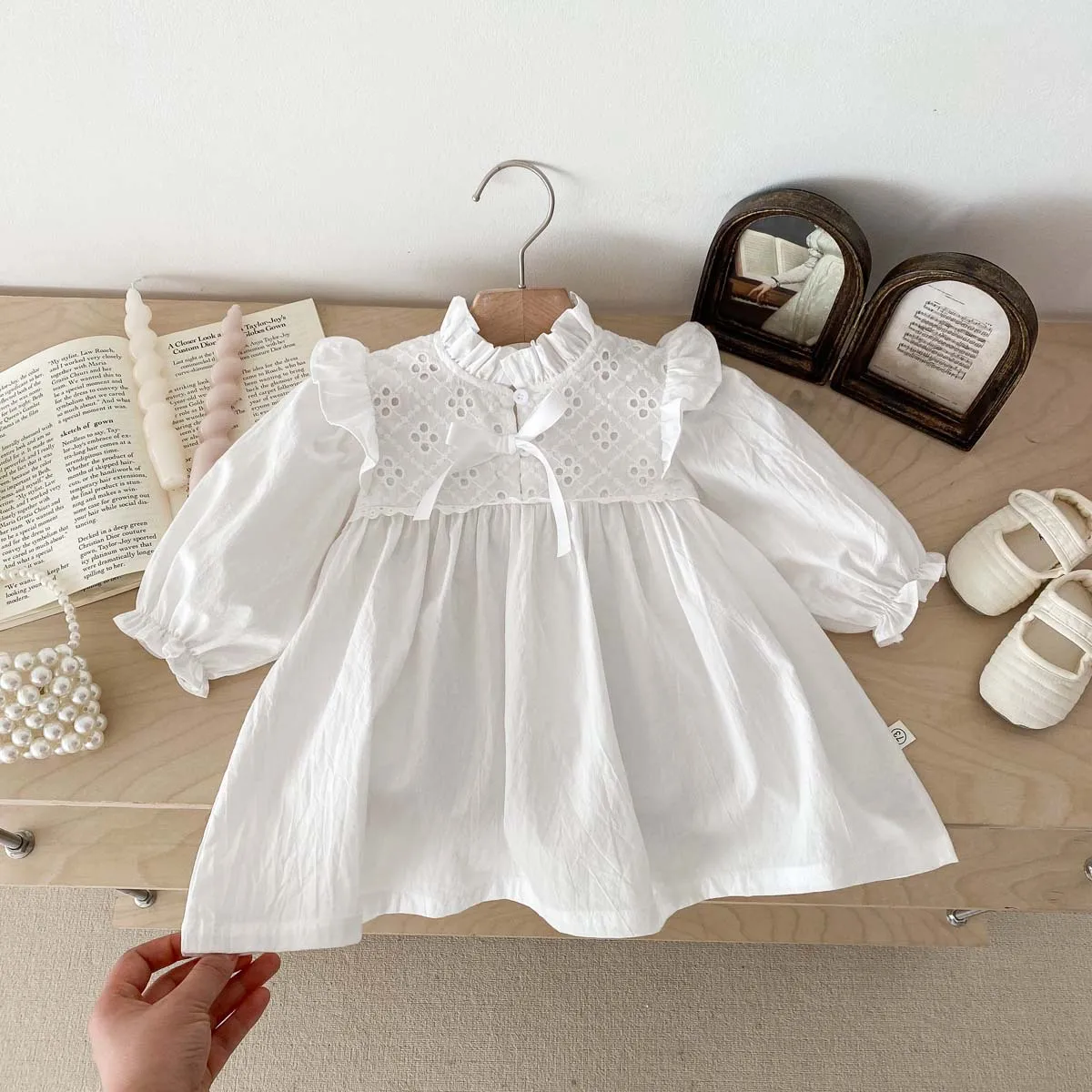 

Baby Autumn Clothing Toddler Girl Dress Birthday Baptism Jumpsuit Dress Sisters' Costume Newborn Infants Princess Dress 0-3 Year