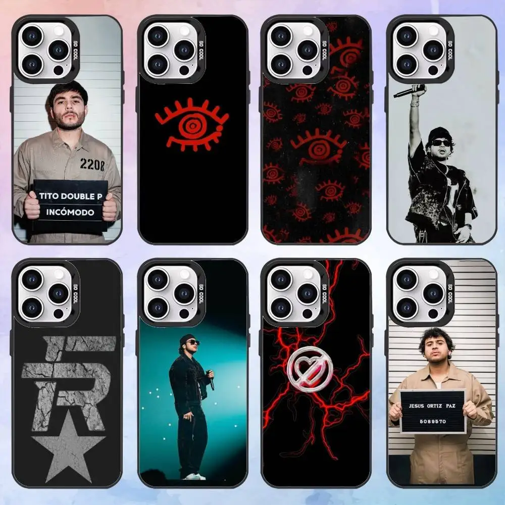 

111-X-PANTIA F-fuerza Regida Phone Case For iPhone17,16,15,14,13,12,11 Plus,Pro Max Black Candy Matte Shockproof Cover