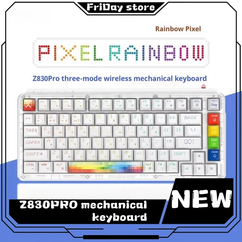 Miiiw Mechanical Keyboard Rgb Lgbt Z830 Or Z980pro Bluetooth Wireless Shaft Gasket Structure 98 Keys Black Wukong Stardew Valley