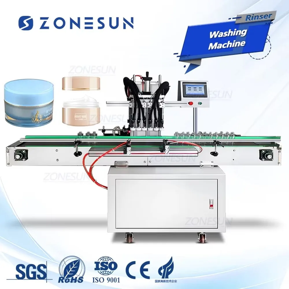 ZONESUN ZS-NIC2 Automatic Negative Ion Bottle Air Rinser Machine Efficient Cleaning
