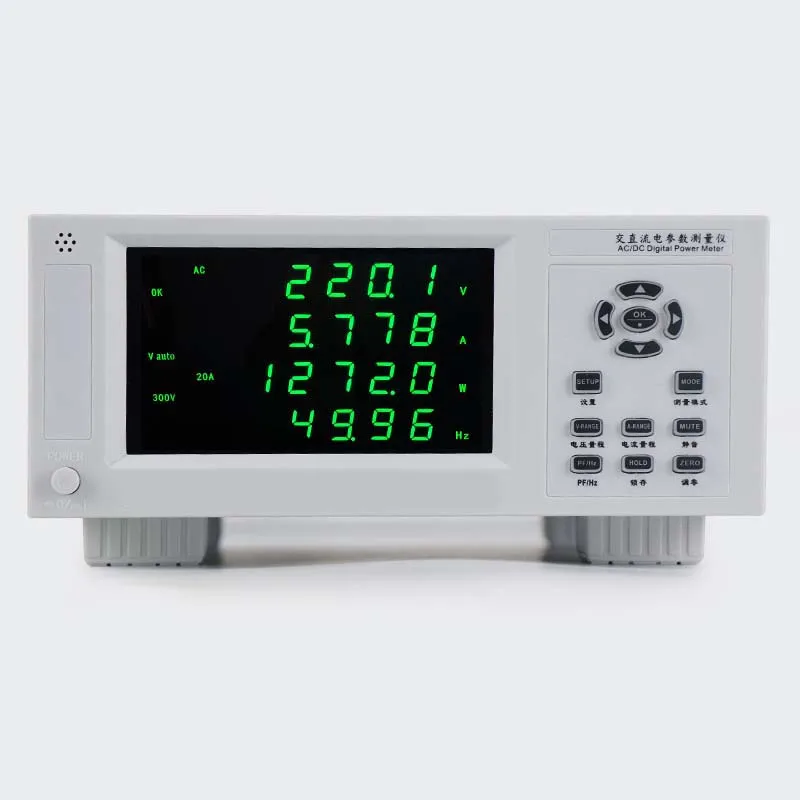 High Precision AC DC Parameter Measuring Instrument Voltage Current Power Factor Display