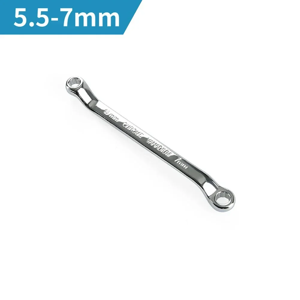 

1 Pc Double Box End Wrench Torx Spanner Offset Handle Carbon Steel Metric 45-Degree Fastening Repairing Tools Hand Manual Tools