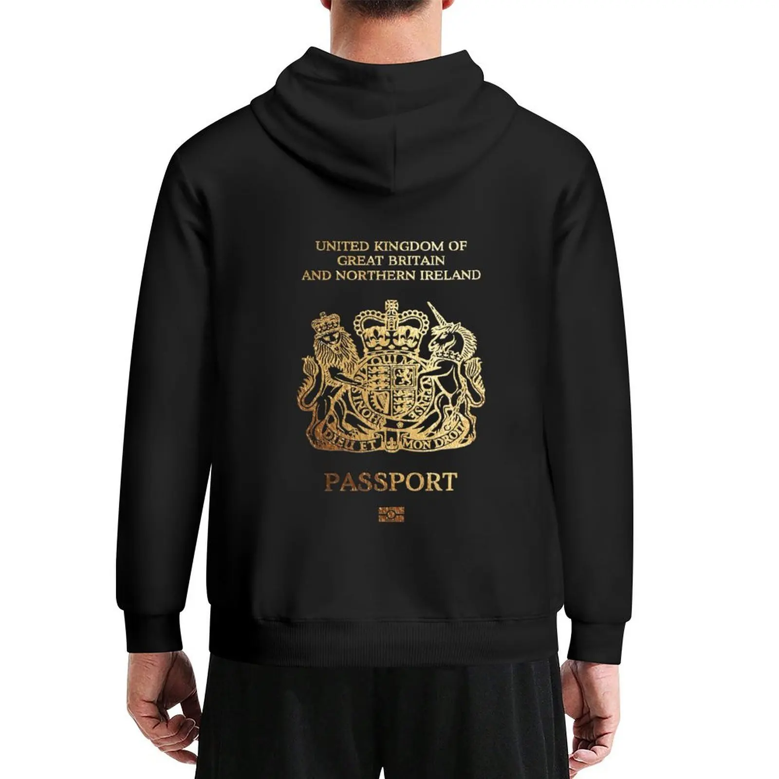 

British Passport Cover Hoodie anime clothing graphic t shirts men anime clothes mens designer clothes new in hoodies