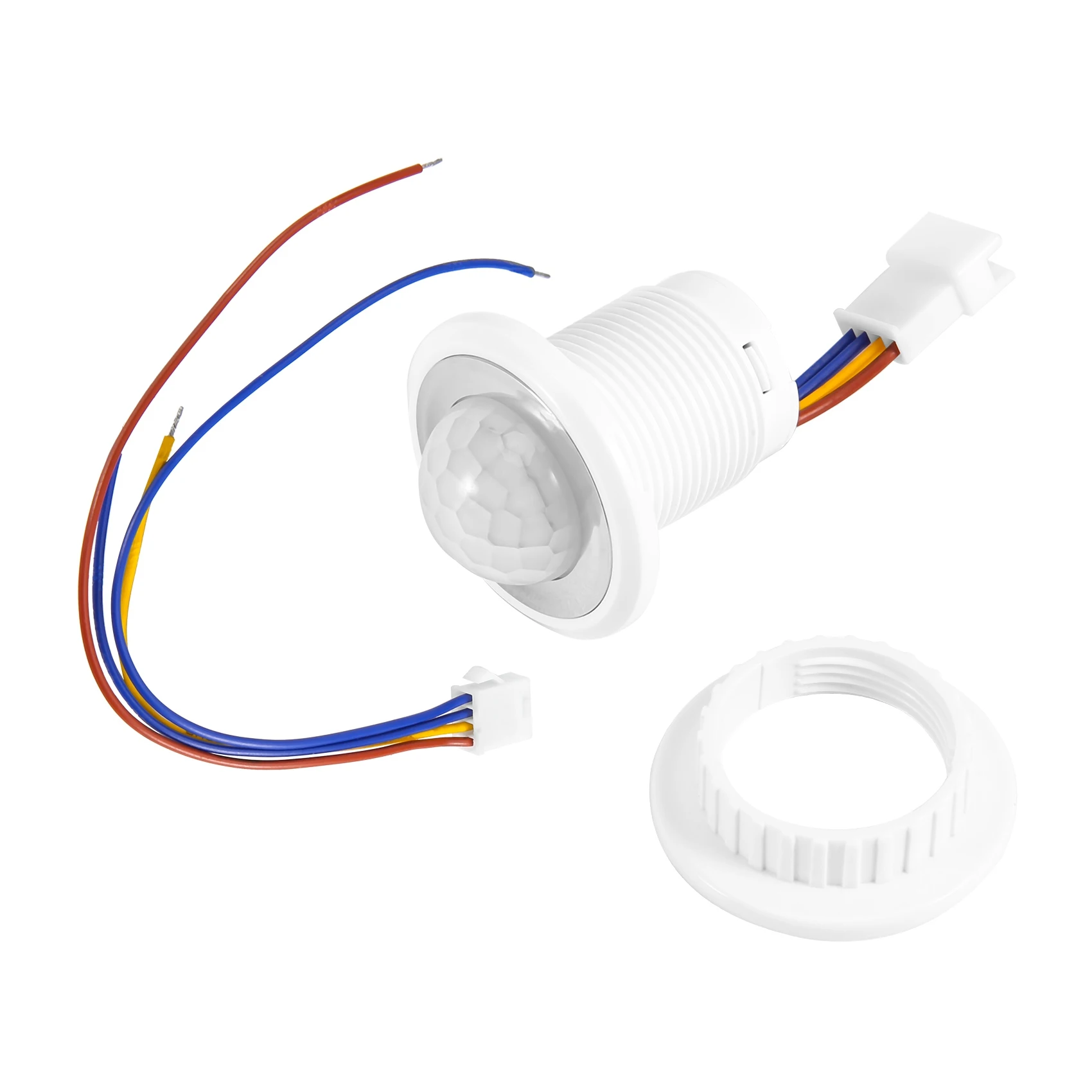 Deteksi Sensor Gerak Inframerah PIR Mini 220V Penyihir Lampu LED Otomatis Inframerah Waktu Dapat Disesuaikan