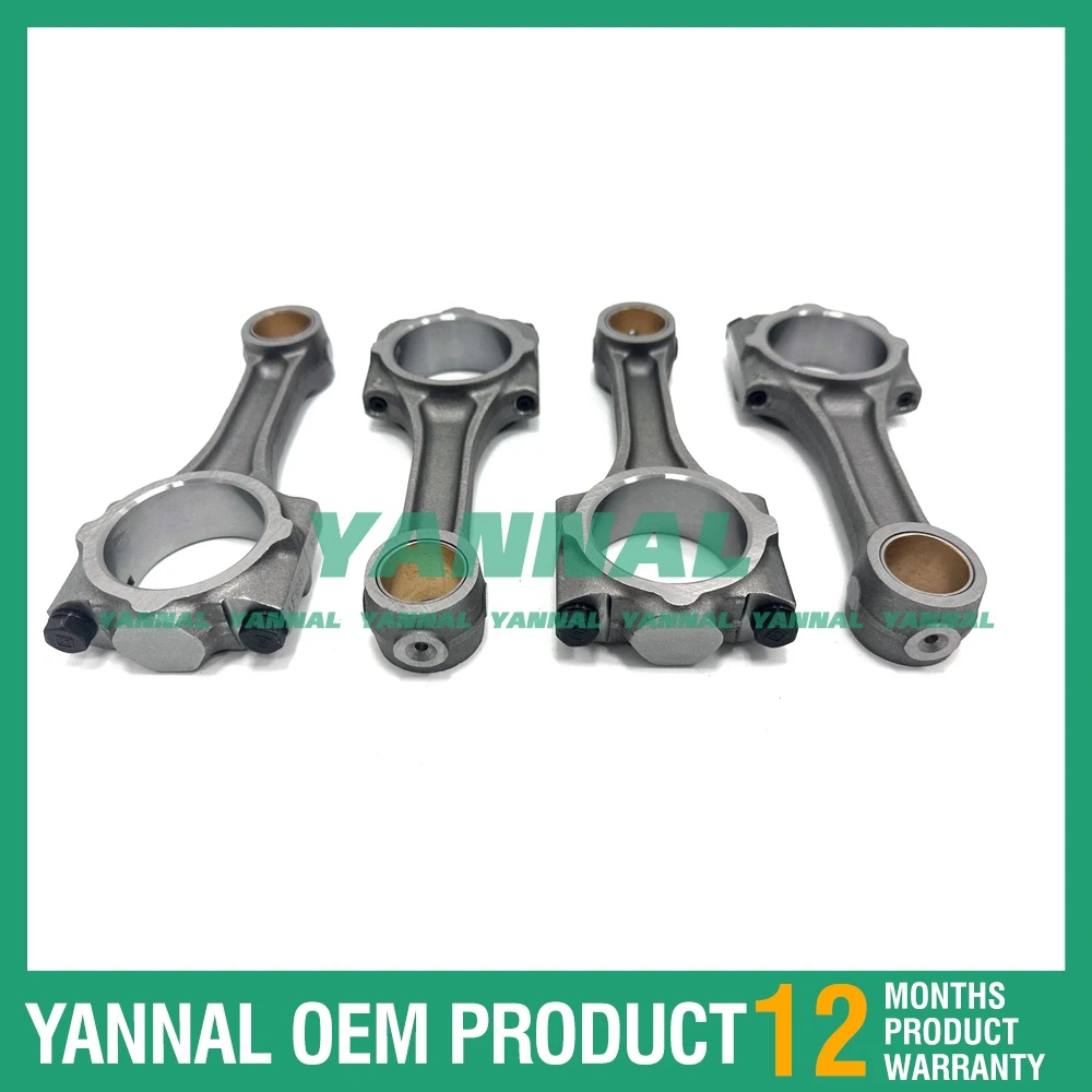 4 PCS V1512 V1702 V1902 Connecting Rod For Kubota Engine Parts