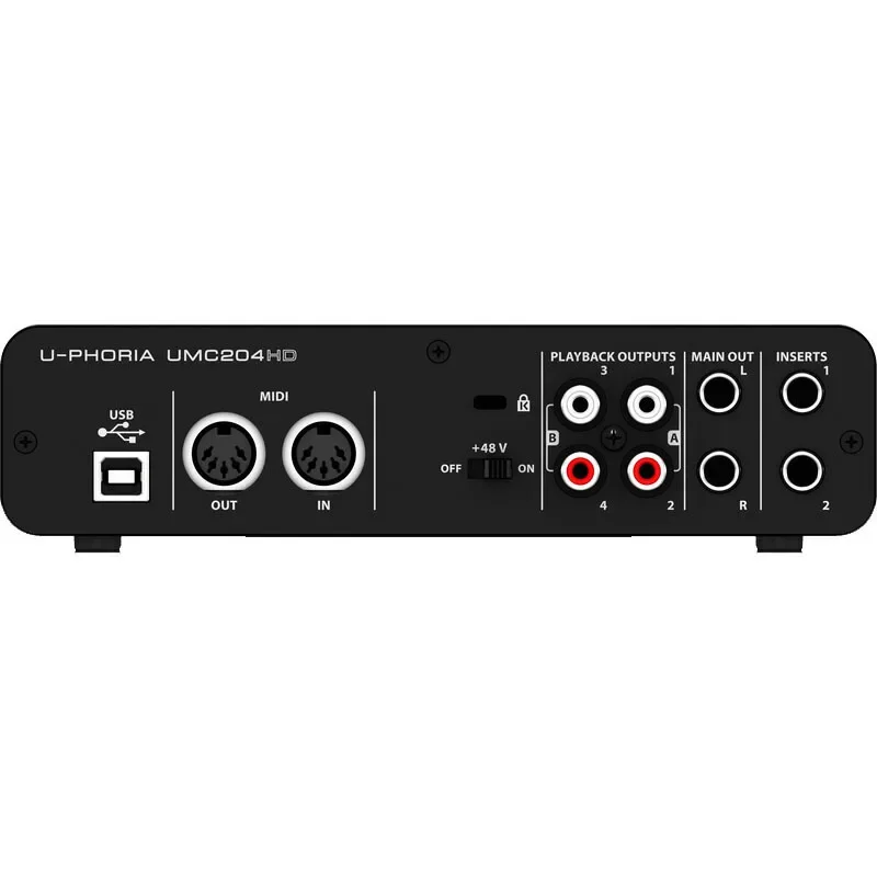 

behringers UMC204HD Professional recording USB sound card external computer live band arrangement